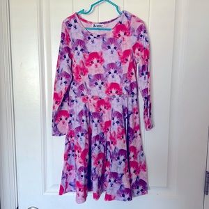 Colorful cat dress